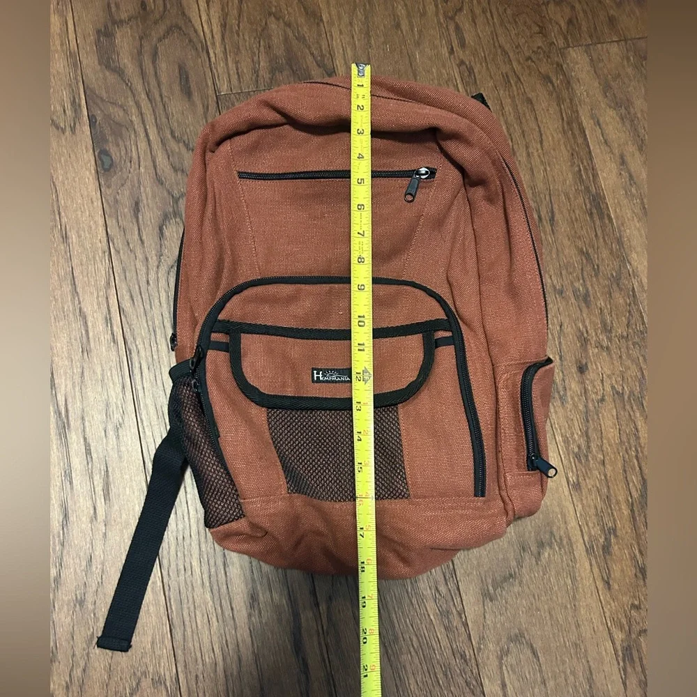 Hempmania BP109-H Help Deluxe Backpack in Terracotta